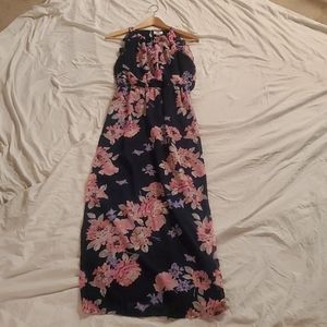 Old Navy navy blue / floral long dress